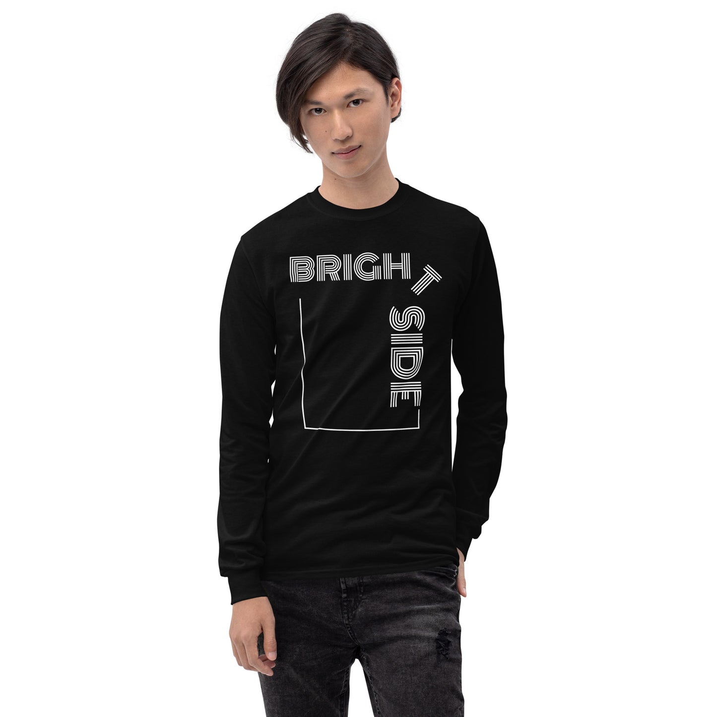 Lazy Bright Long Sleeve Tee in White