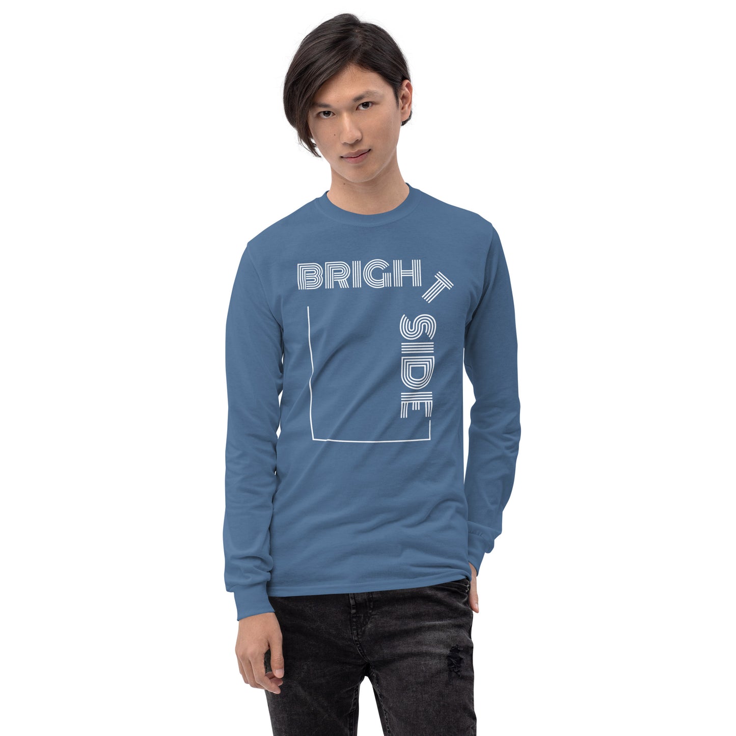 Lazy Bright Long Sleeve Tee in White