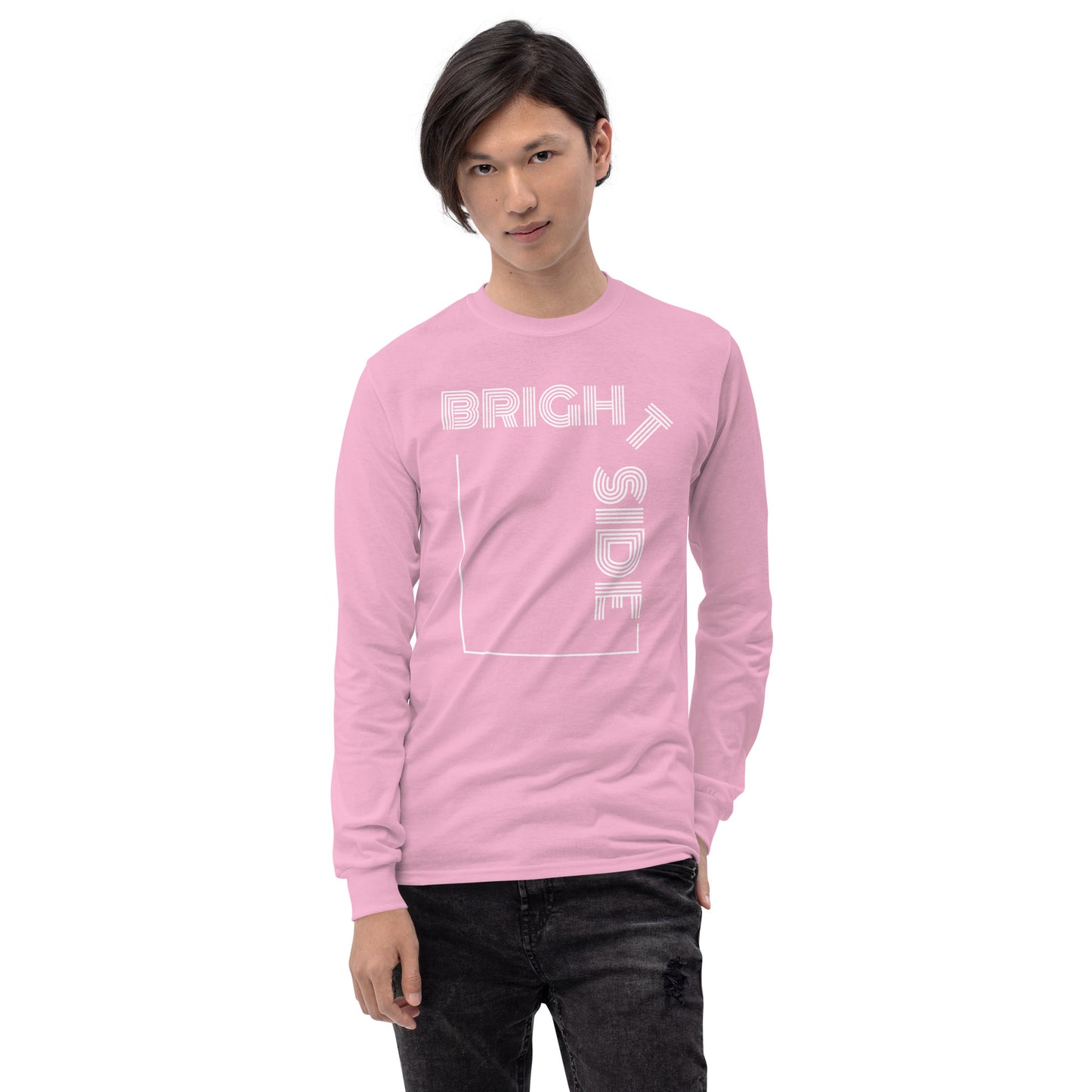 Lazy Bright Long Sleeve Tee in White