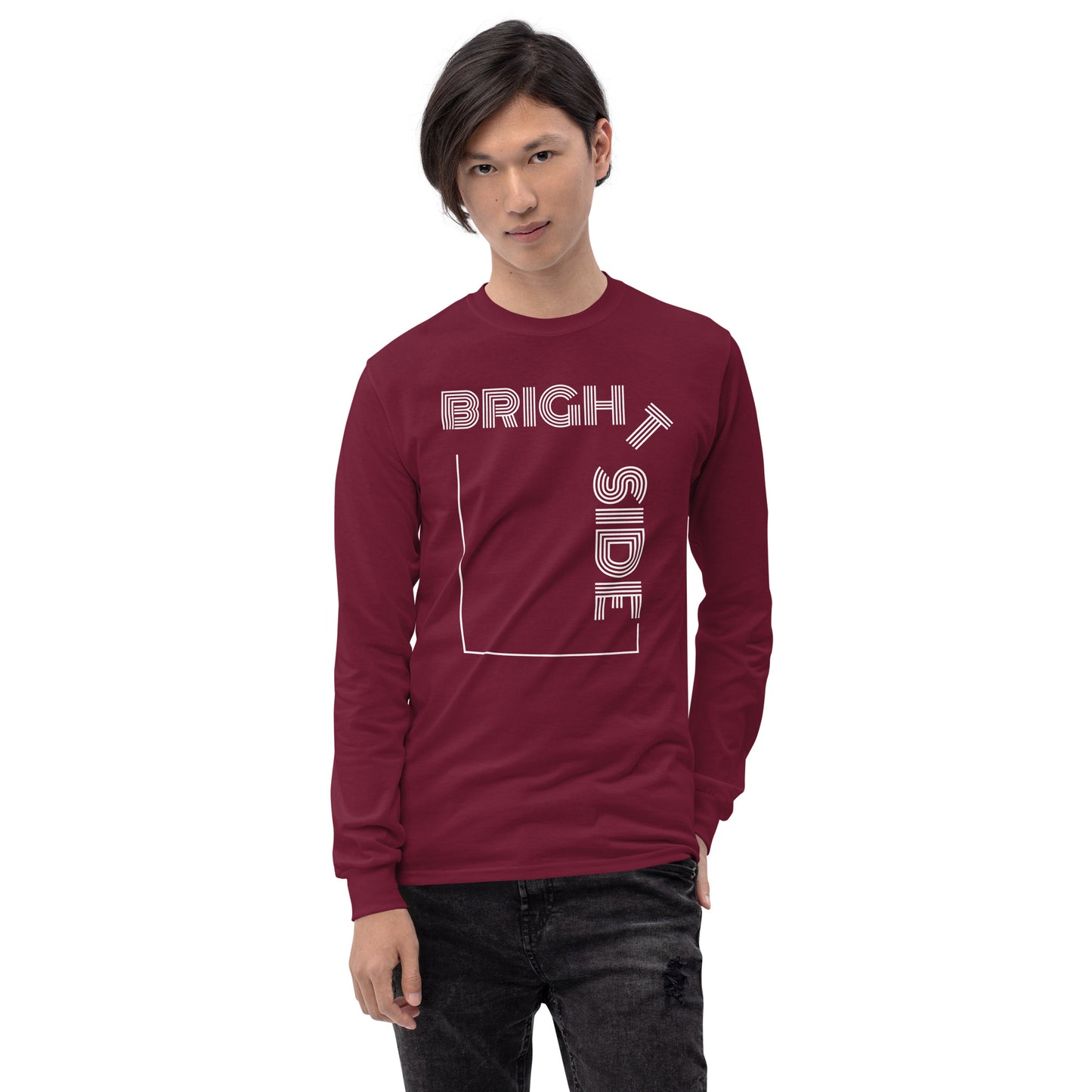 Lazy Bright Long Sleeve Tee in White
