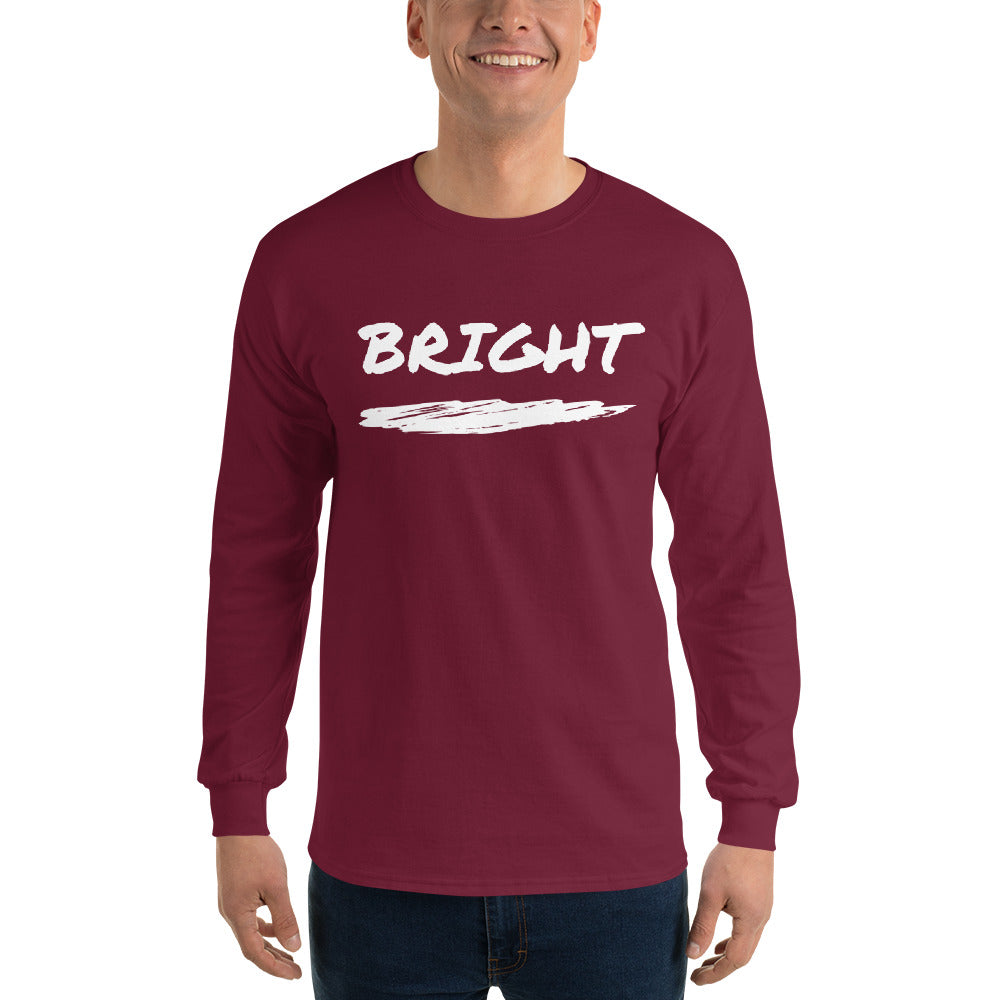 Bright Upper Logo Long Sleeve Tee in White