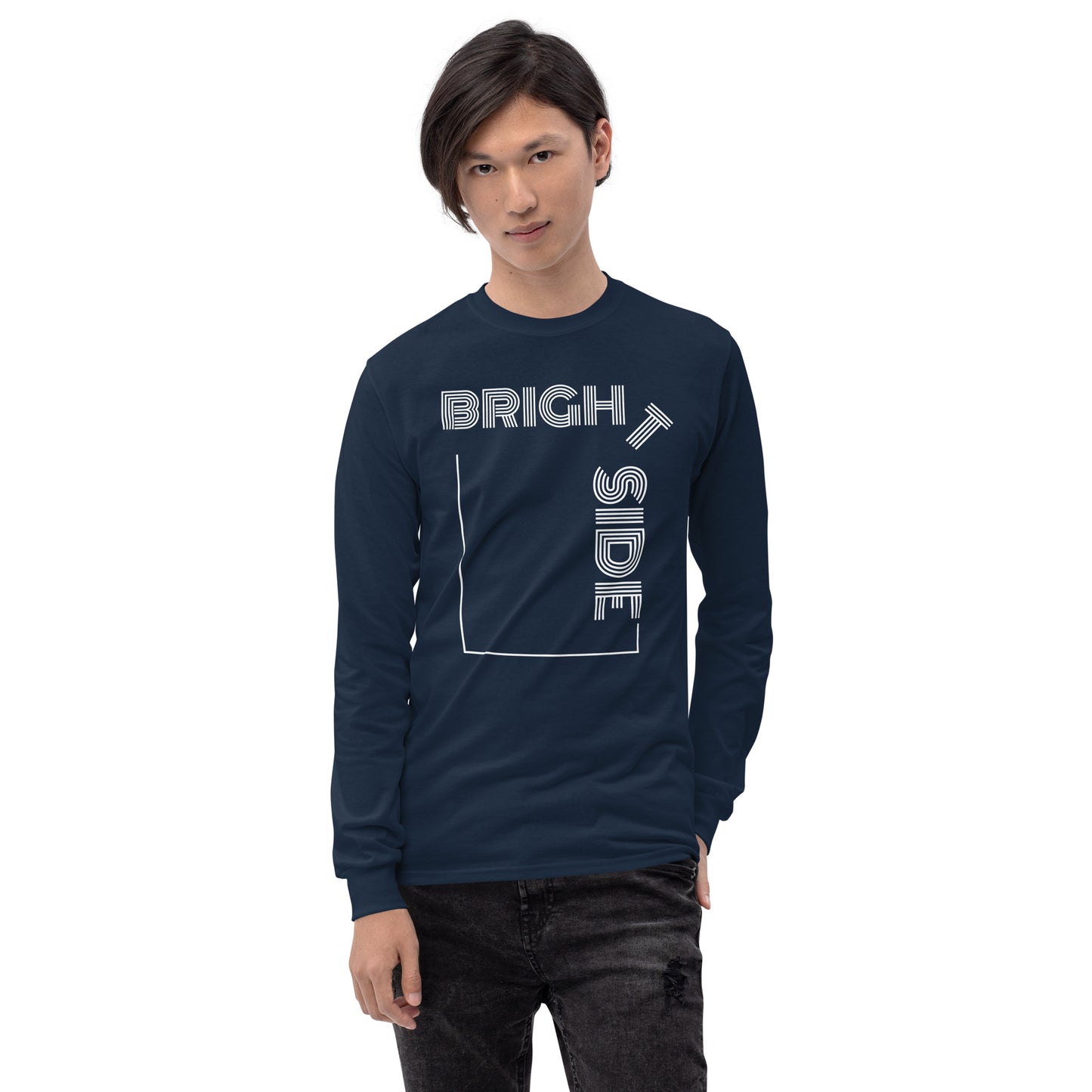 Lazy Bright Long Sleeve Tee in White