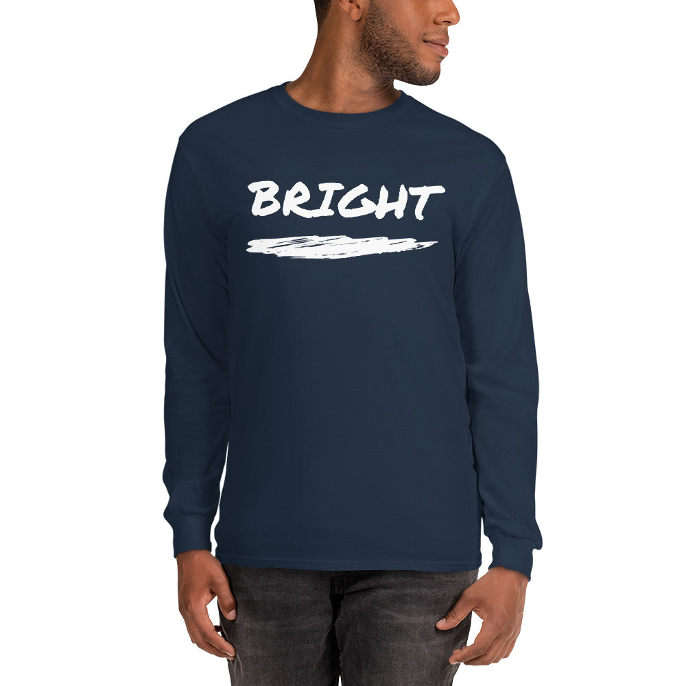 Bright Upper Logo Long Sleeve Tee in White