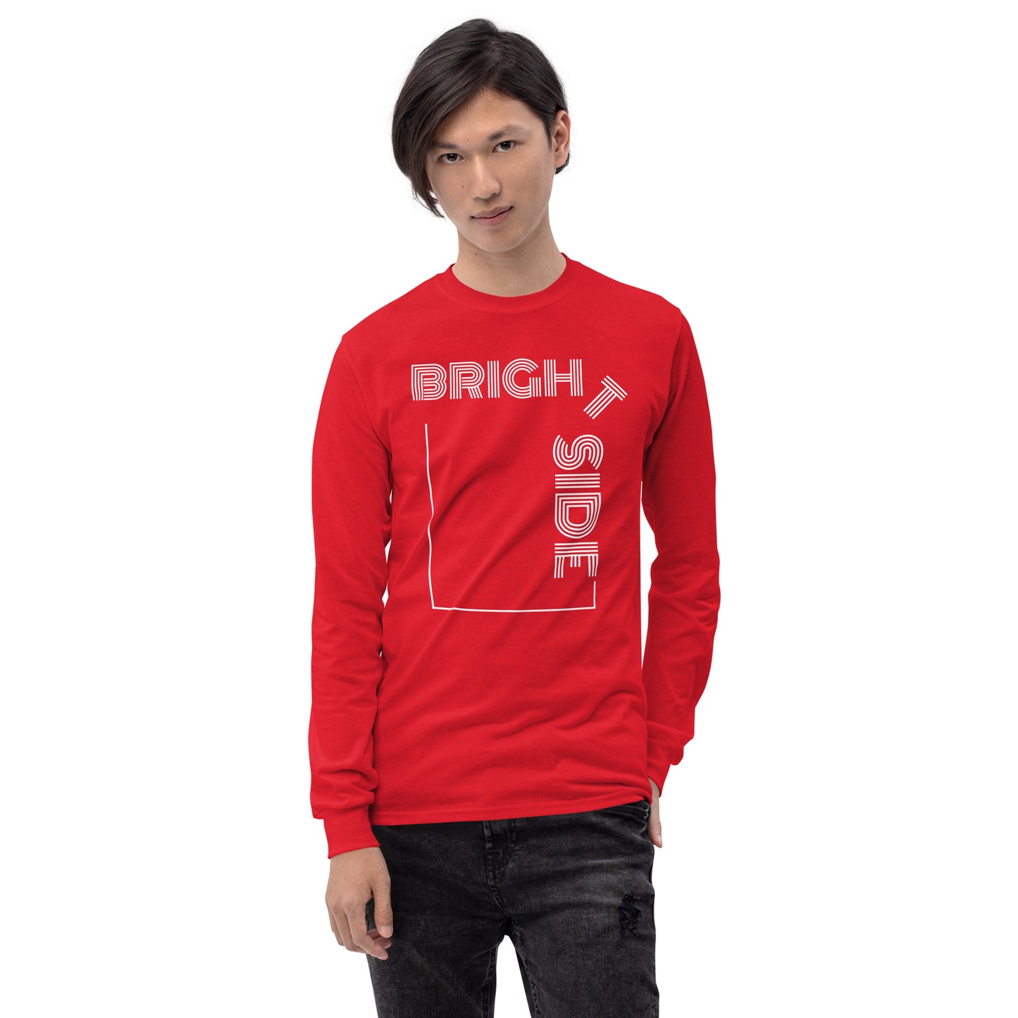 Lazy Bright Long Sleeve Tee in White