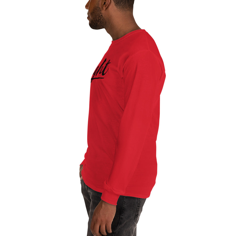 Bright Lower Logo Long Sleeve Tee in Black
