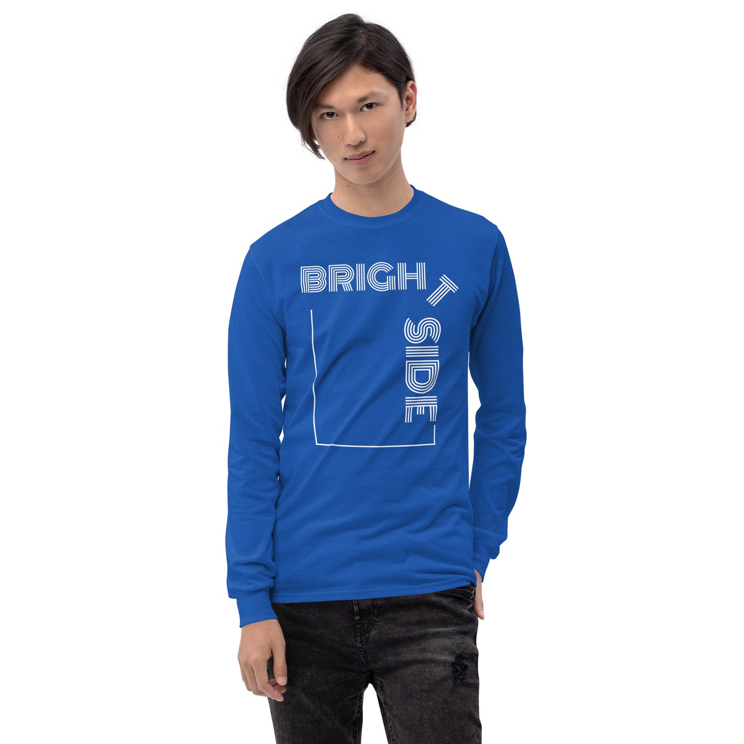 Lazy Bright Long Sleeve Tee in White