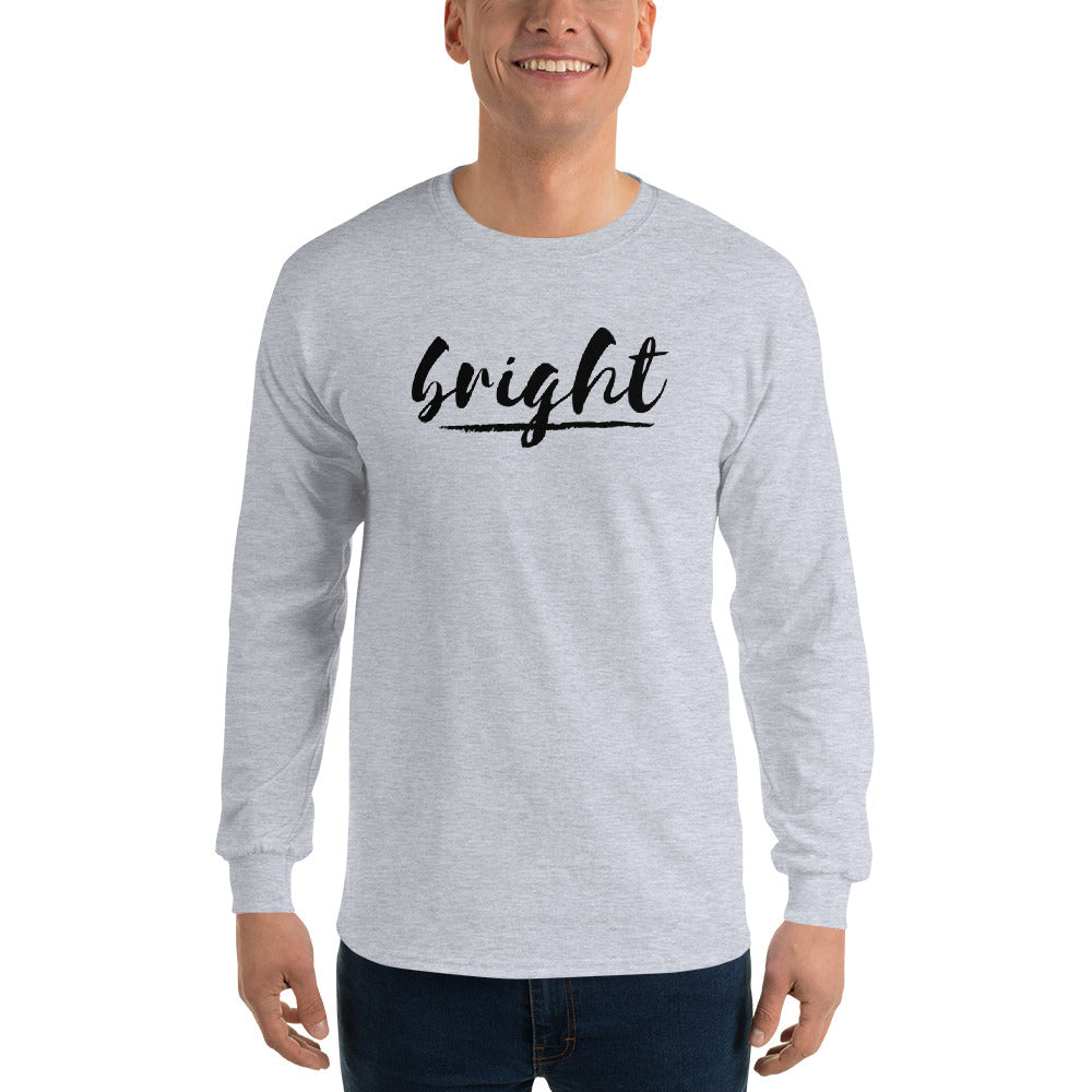 Bright Lower Logo Long Sleeve Tee in Black