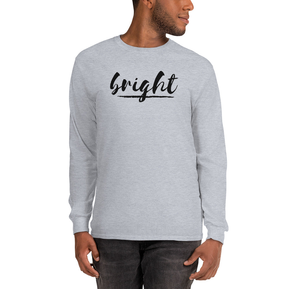 Bright Lower Logo Long Sleeve Tee in Black