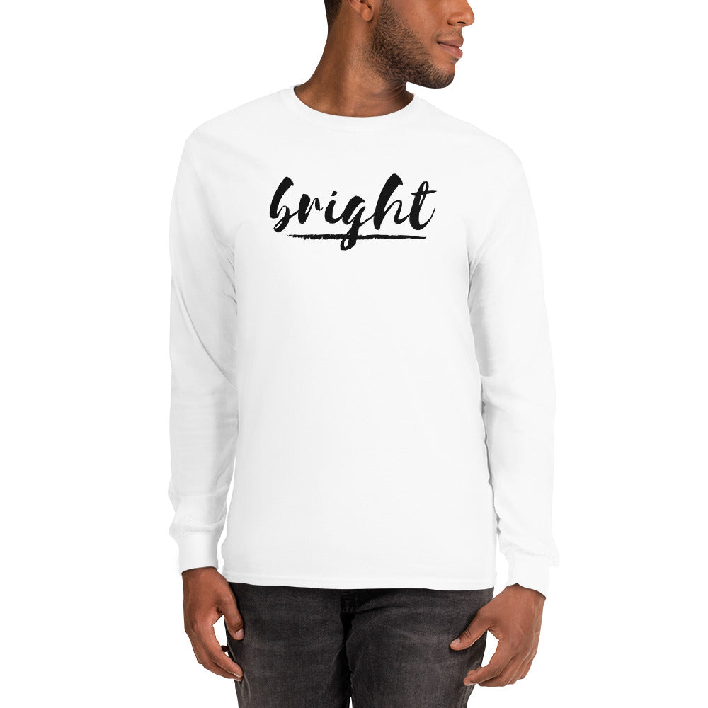 Bright Lower Logo Long Sleeve Tee in Black