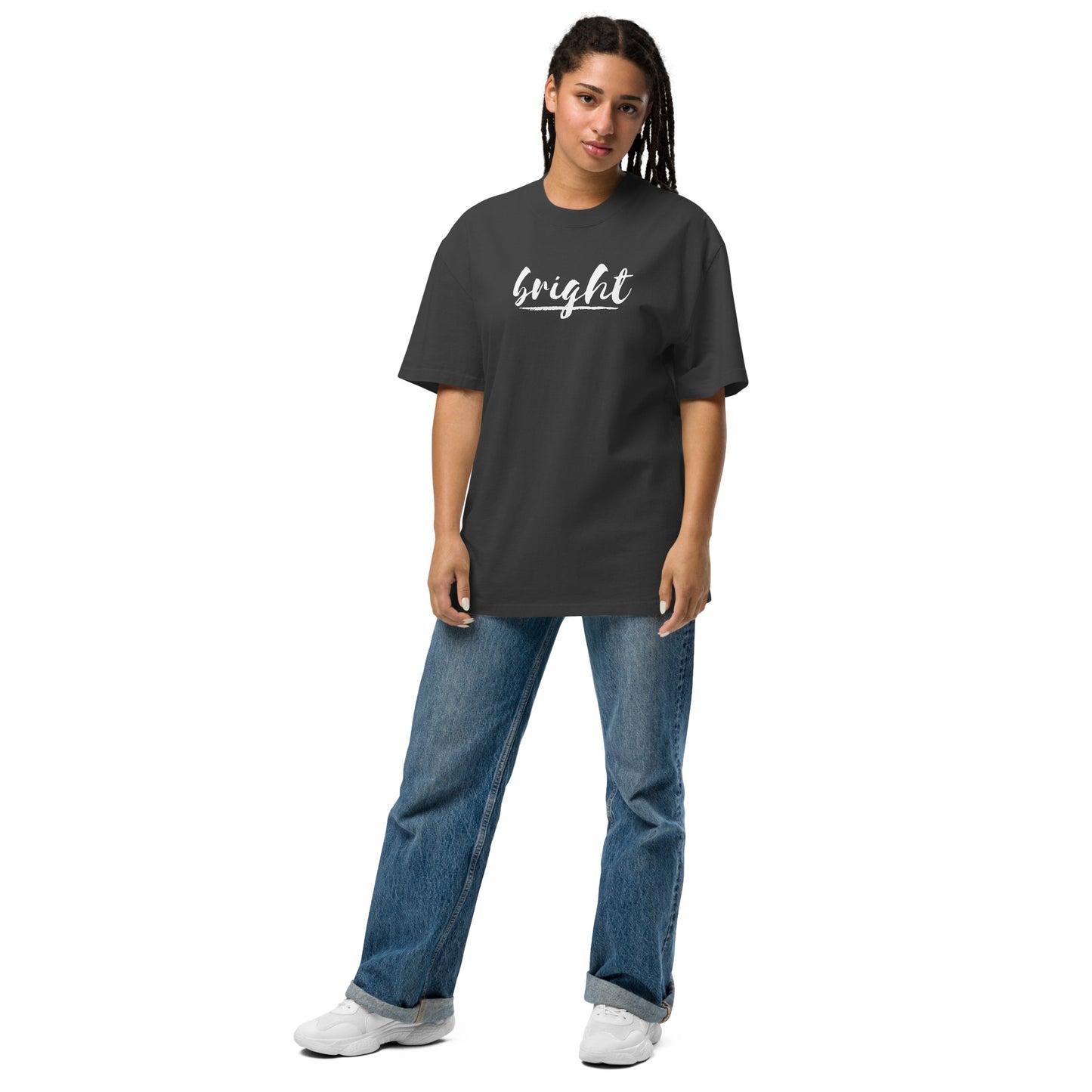 Bright Lower Logo Oversized faded t-shirt