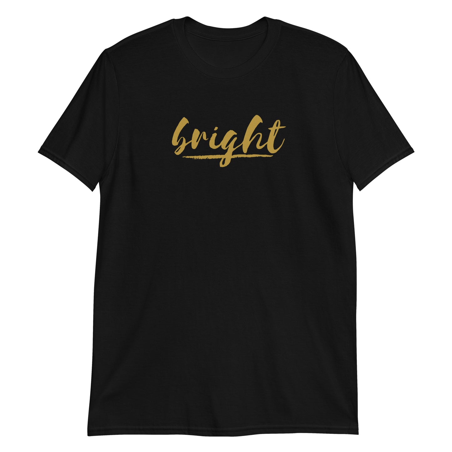 Bright Lower Logo Tee in Gold