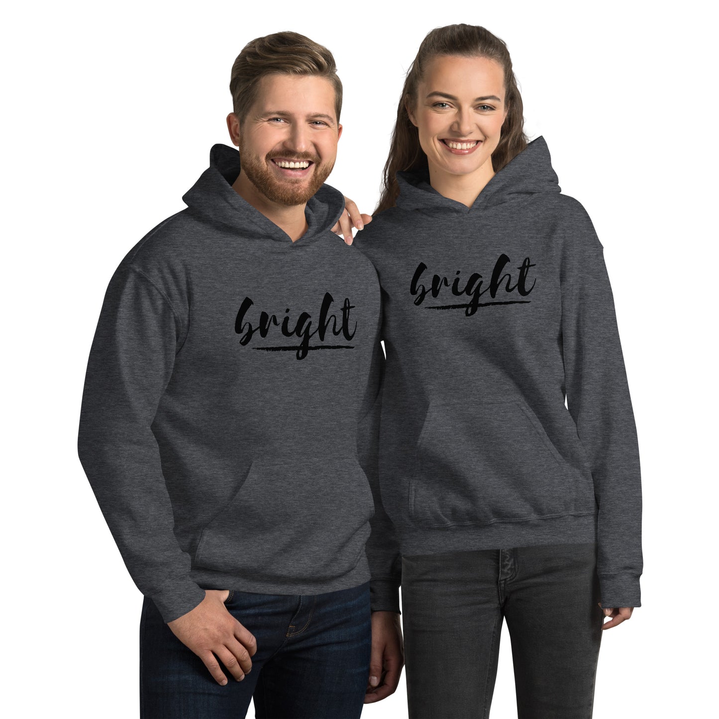 Bright Lower Logo Hoodie in Black