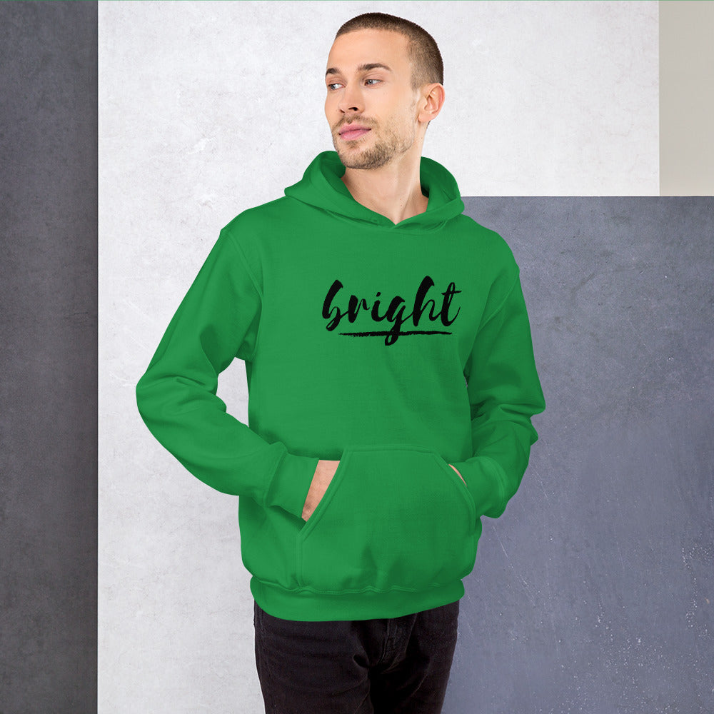 Bright Lower Logo Hoodie in Black