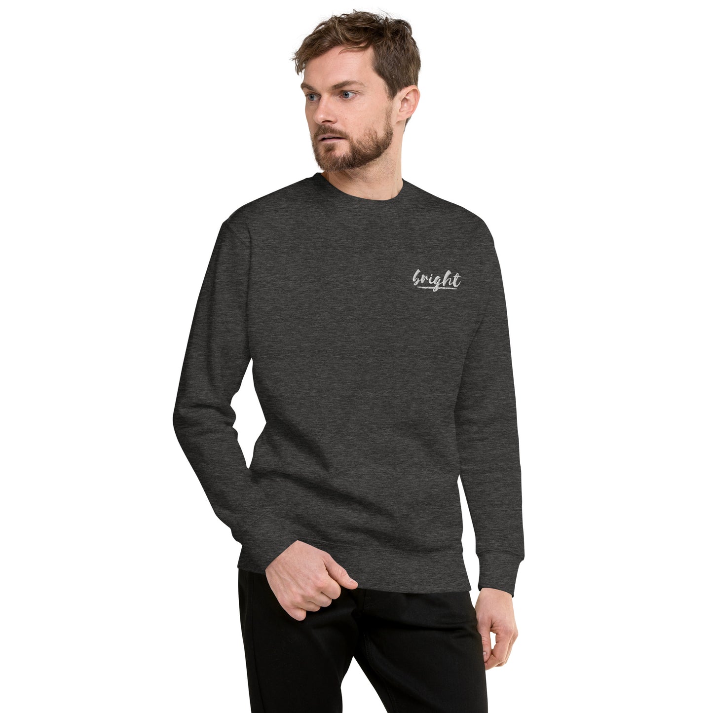 Bright Lower Logo Sweatshirt in White