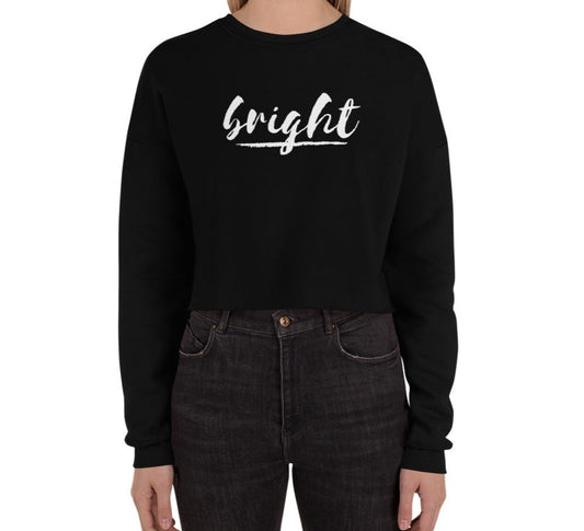 Bright Lower Logo Cropped Sweatshirt